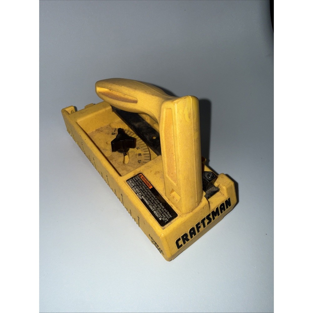 Craftsman Dovetail Gauge Yellow Plastic Vintage